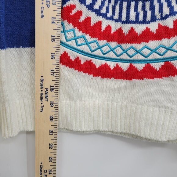 H&M Women Blue Sloth Take It Slow In The Snow Knit Oversize Sweater Size XS - Picture 8 of 10